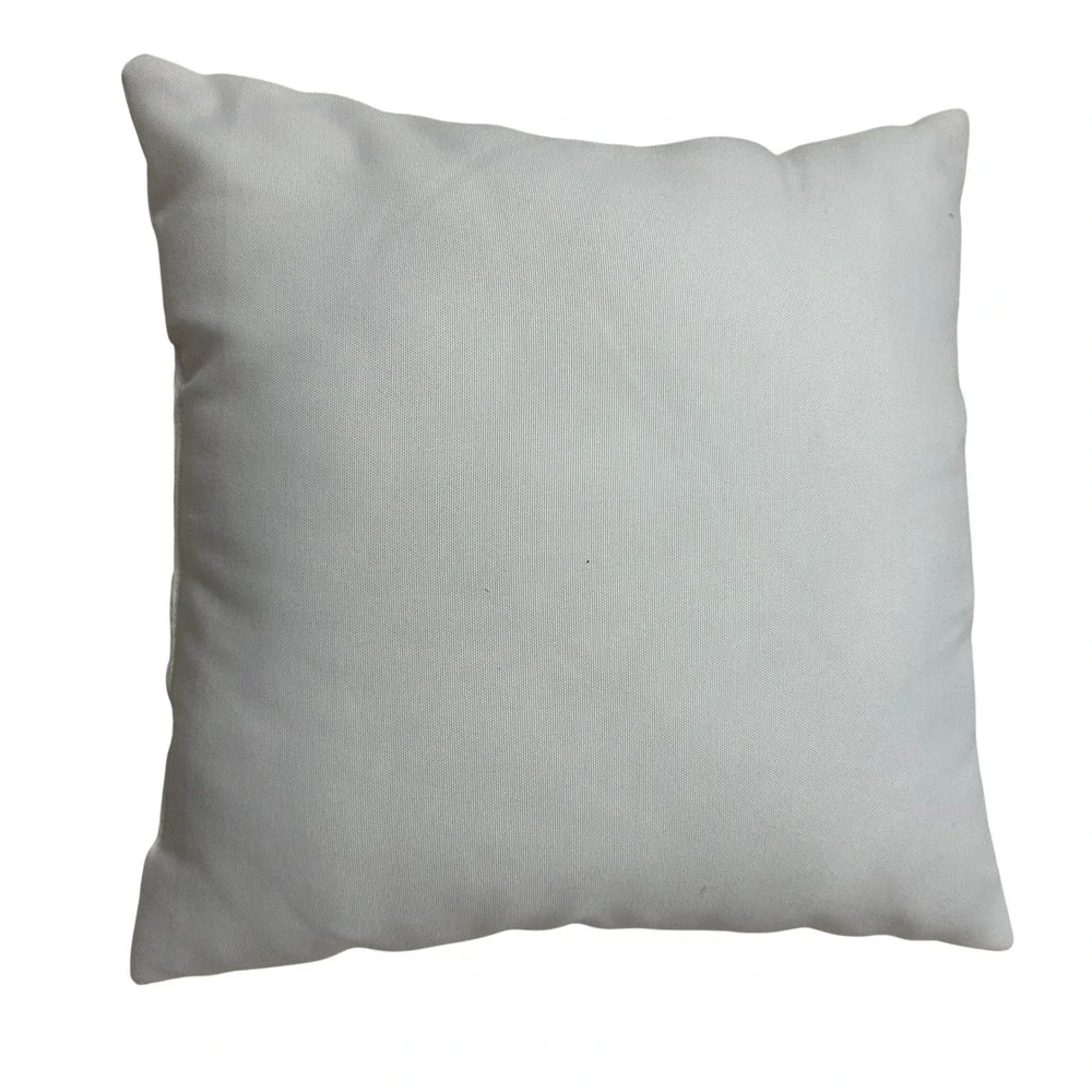 Porch Rules Outdoor Throw Pillow White Black Farmhouse Patio Accent 16x16